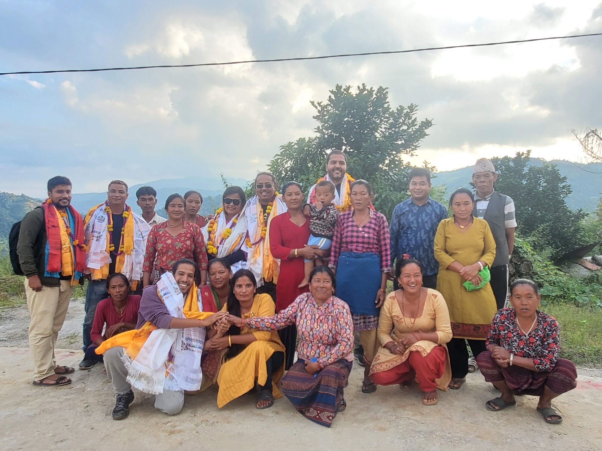 Farewell ceremony in Giranchaur, Nepal